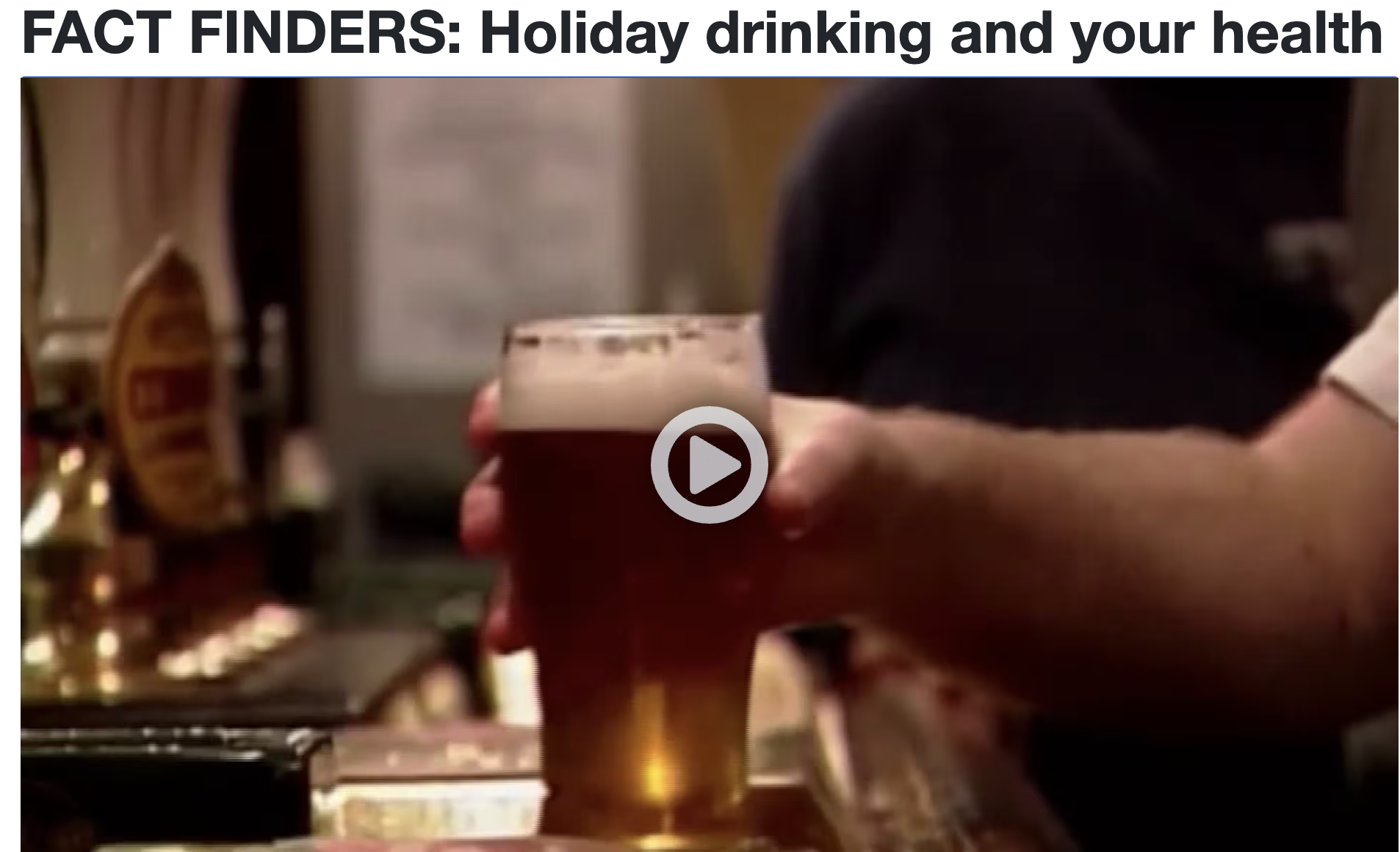 Holiday Drinking and Your Health